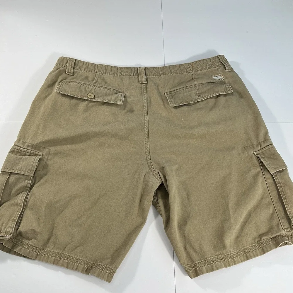 Timberland Men's Cargo Shorts Size 40 Khaki Tan Outdoor Utility Cotton